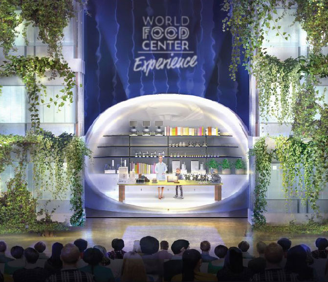 Artists impression of the World Food Experience"