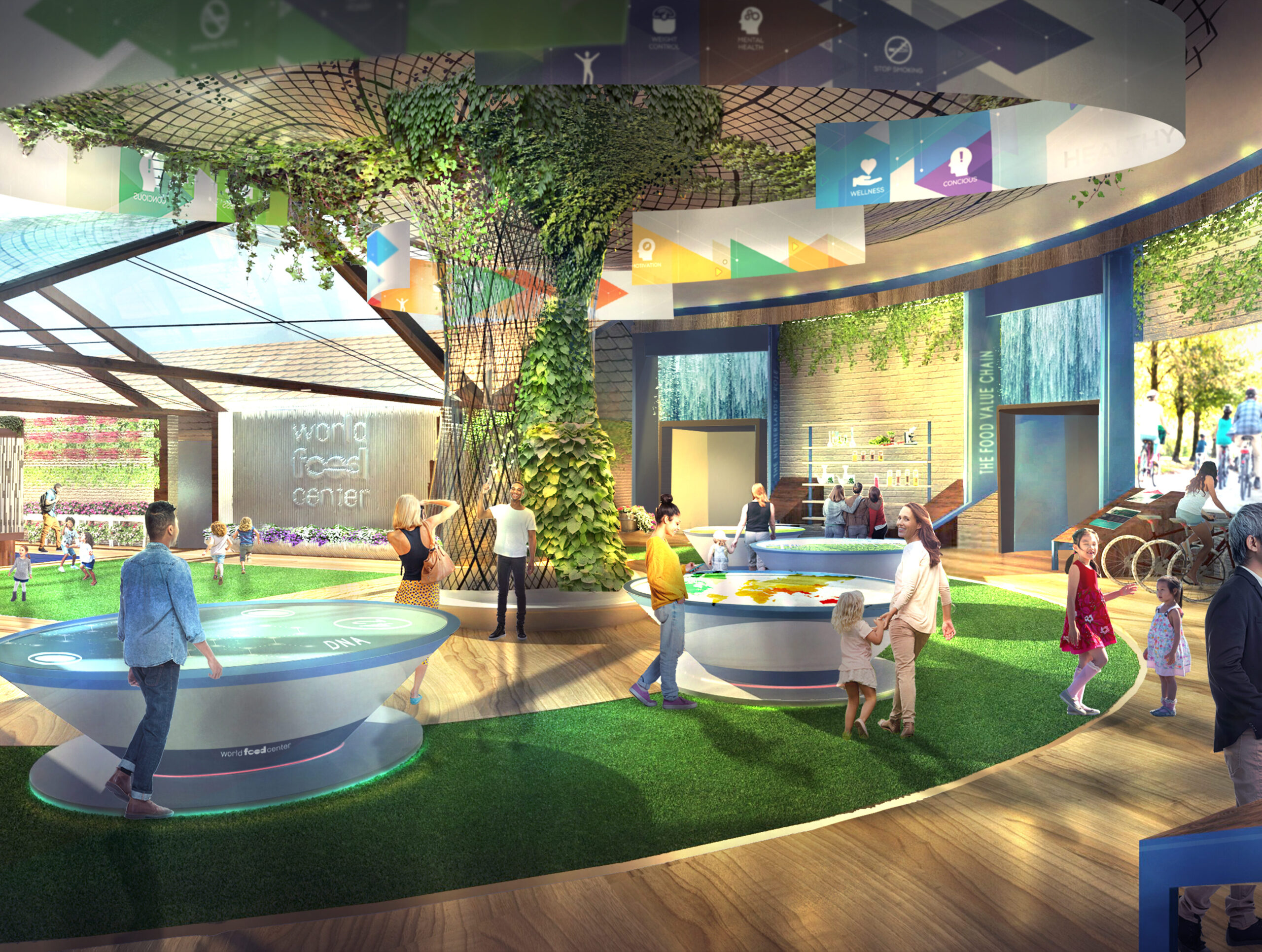 The future reception at the Experience